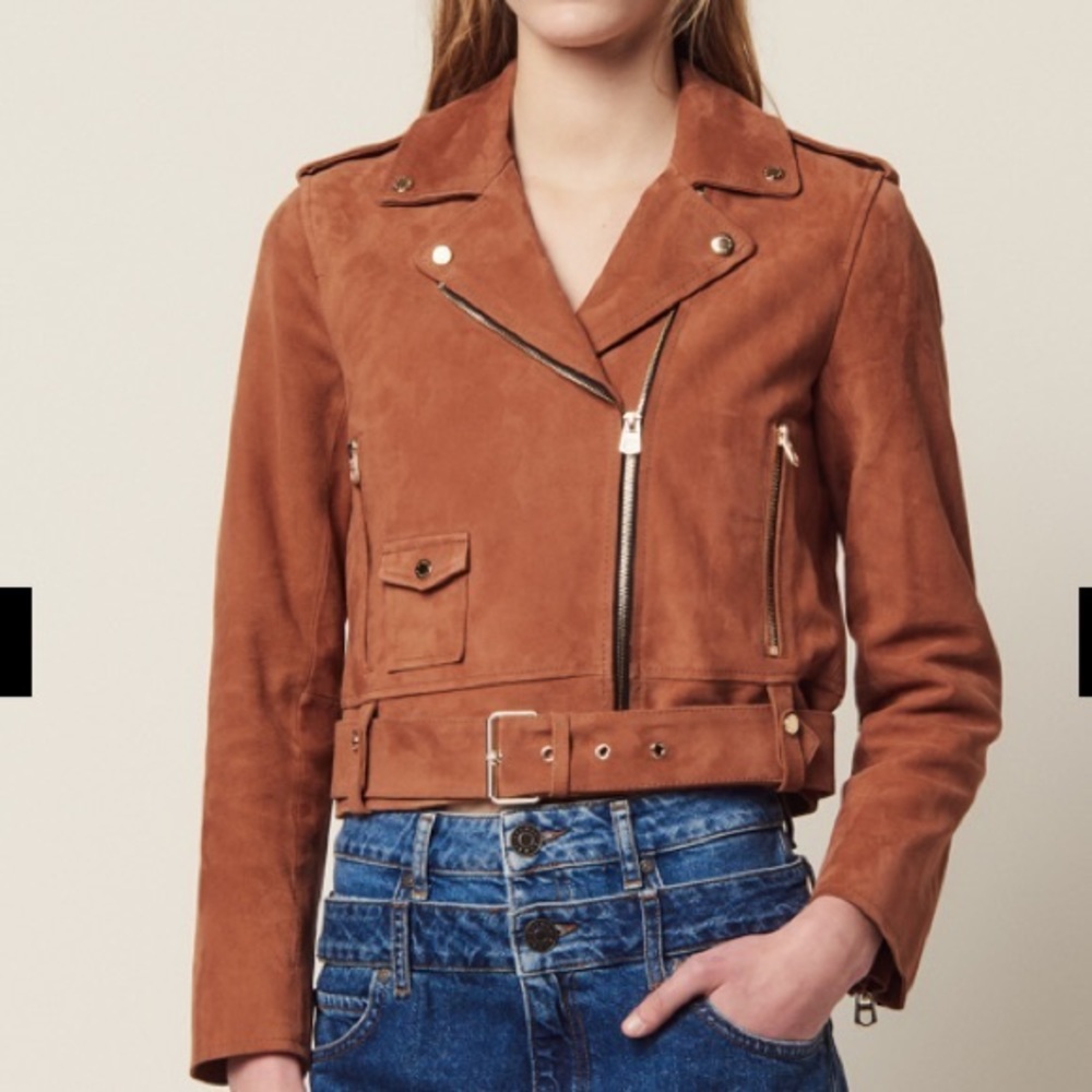 Sandro suede jacket w/ tags